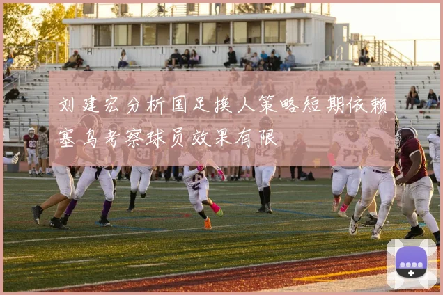 刘建宏分析国足换人策略短期依赖塞鸟考察球员效果有限